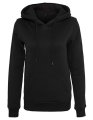 Dames Hoodie Heavy Build Your Brand BY026 zwart